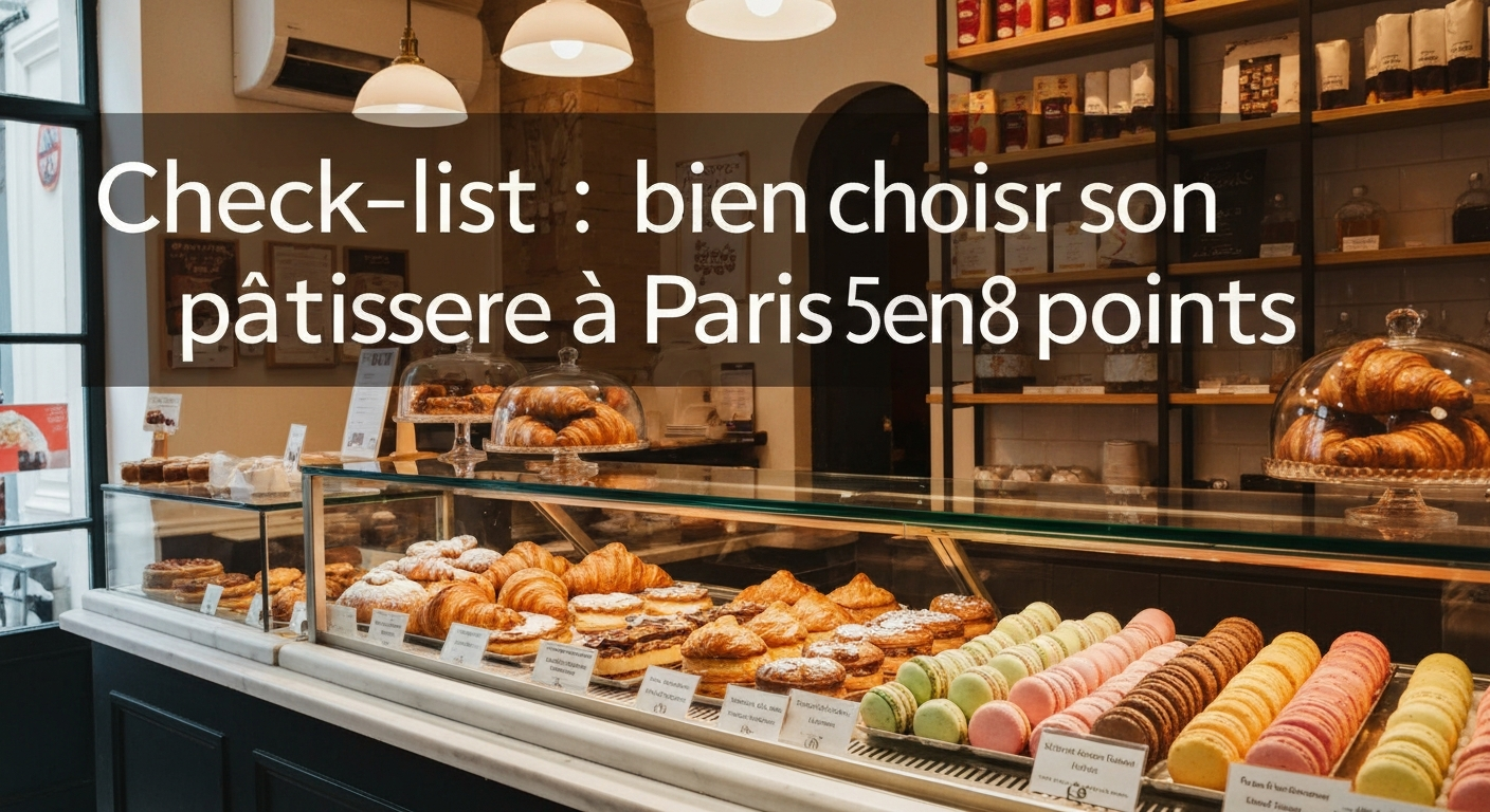 Check-list : bien choisir son patisserie à Paris 5e en 8 points