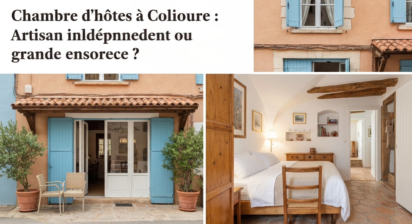 chambre d'hôtes à Collioure : artisan indépendant ou grande enseigne ?