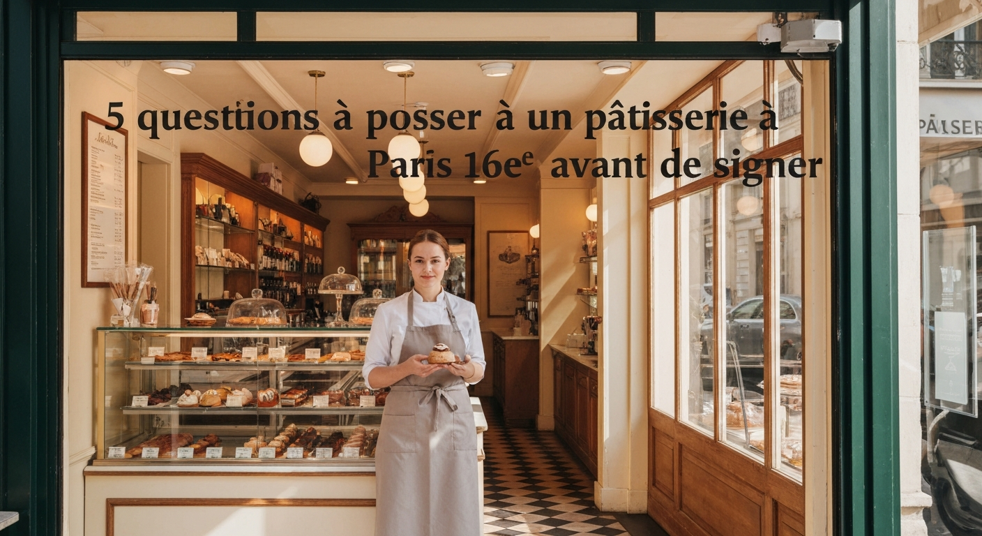 5 questions à poser à un patisserie à Paris 16e avant de signer
