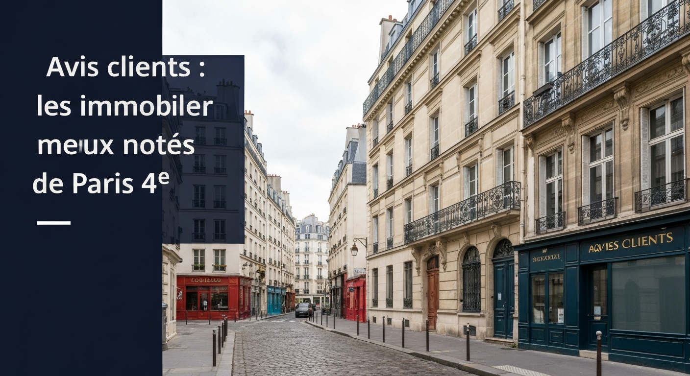 Avis clients : les immobilier les mieux notés de Paris 4e