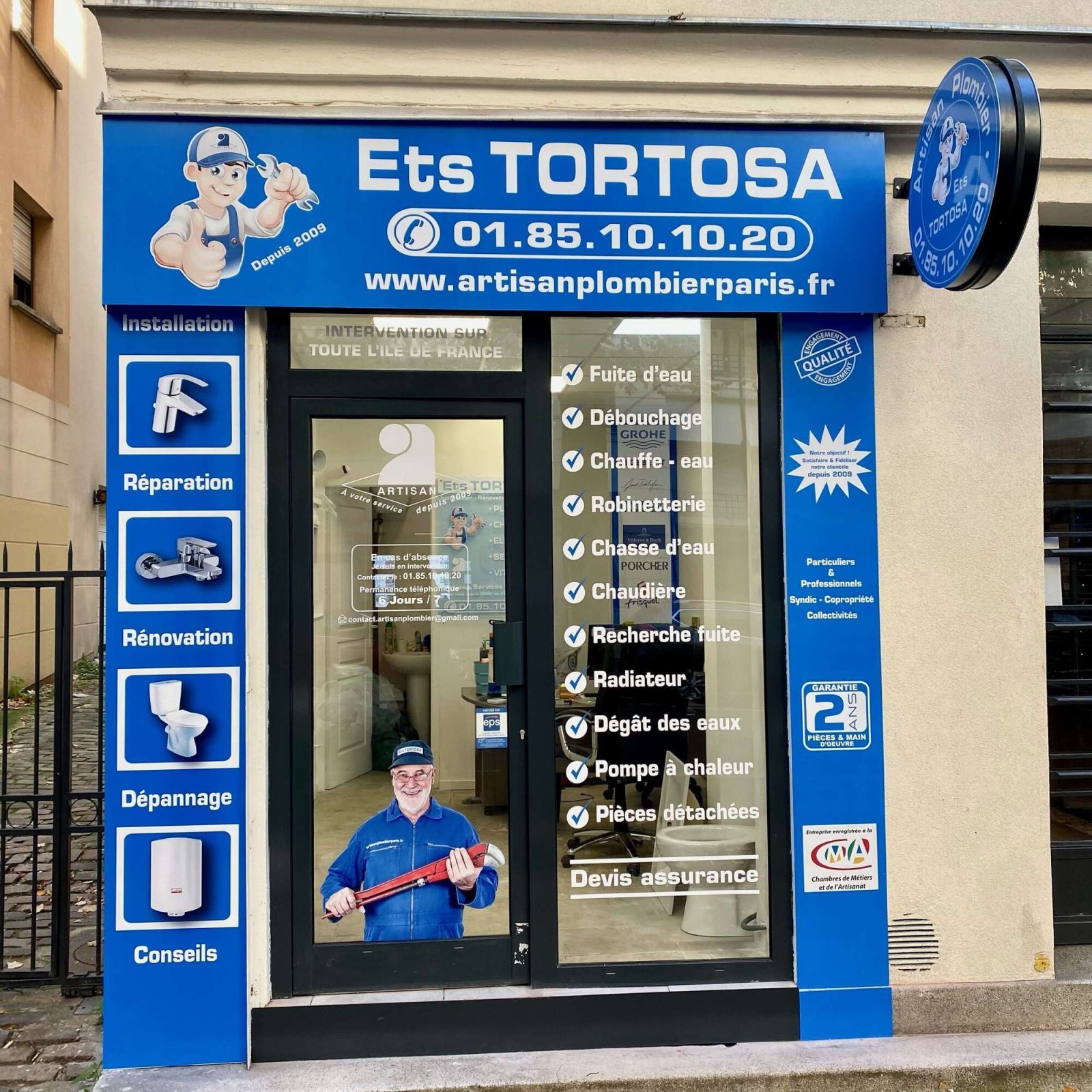 Photo Artisan Plombier Paris - Ets TORTOSA