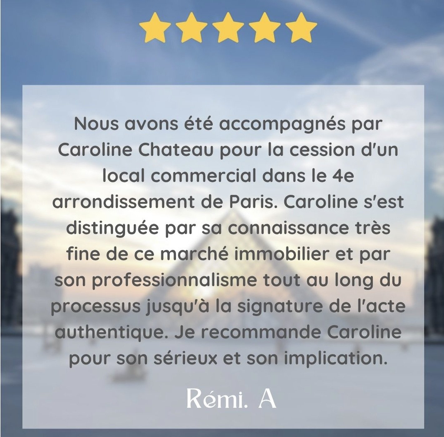 Photo Caroline Chateau - Agence immobilière Le Marais Paris IV