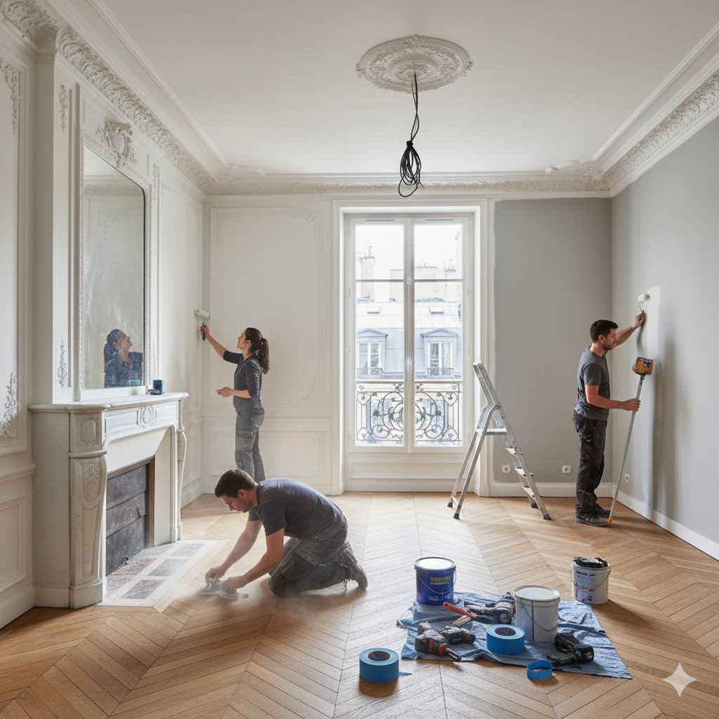 Photo TD RENOVATION PARIS | Rénovation appartement Paris | salle de bain | cuisine | maçonnerie
